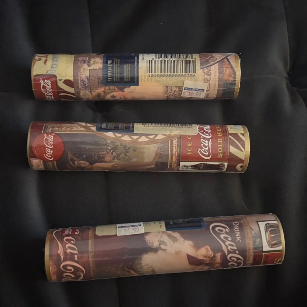 Coca-Cola 15 feet Prepasted, Scrubbable, Peelable Border Wallpaper x3